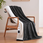 Sealy plaid face avant montrant le design charbon et confort immédiat