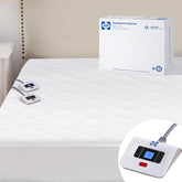 Sealy protège-matelas chauffant face avant montrant l'ajustement sécurisé