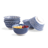 Selamica coupelle bleue vintage vue de face, design élégant pour servir