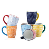 Selamica mug en porcelaine face avant montrant design coloré et praticité