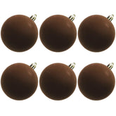 Senjie boule velours marron vue de face apportant élégance