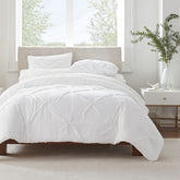 Serta housse de couette face avant présentant un look plissé et élégant