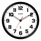 Sharp horloge murale face visible contraste cadran blanc pour lecture rapide