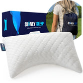 Sidney Sleep face avant du coussin montrant le design compact et transportable