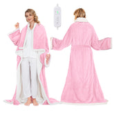 SIHOHAN plaid face avant montrant manches et poches pour confort complet