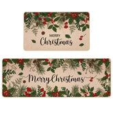 Siilues tapis de face ensemble Noël apportant ambiance festive
