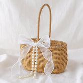 Panier SiliFine face avant montrant osier tressé et esthétique élégante