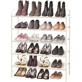 Simple Houseware vue avant du meuble blanc montrant organisation pratique