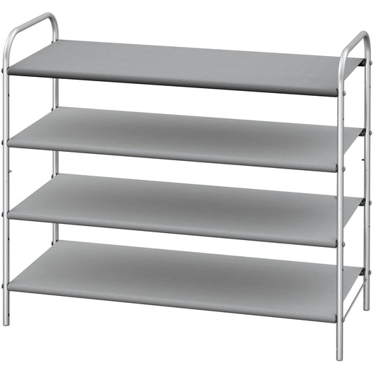 Simple Houseware vue avant du rangement gris, gain de place visible