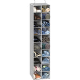 Simple Houseware vue avant de l'organiseur suspendu gris pour gain d'espace