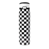 Simple Modern vue avant et arrière montrant design checkered et anse pratique