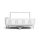 simplehuman vue avant du produit montrant le cadre blanc, design élégant et capacité