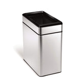 simplehuman poubelle face avant en acier brossé, élégance et durabilité