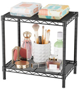 SINGAYE étagère 2 niveaux face avant montrant robustesse et gain de place