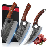 SliceElite vue avant du coffret montrant les trois couteaux et finition professionnelle