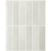 Smart Tiles vue avant du paquet montrant le motif Stacked White & Grey, installation rapide