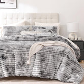Smoofy couette face entière montrant design tie-dye gris et tombé élégant