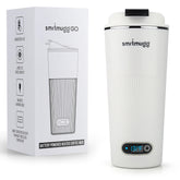 SmrtMugg image de face montrant design blanc et ergonomie