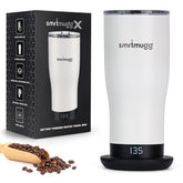 SmrtMugg X vue face noire montrant forme ergonomique et capacité