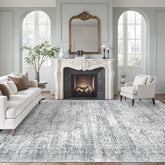 Soalmost tapis 8x10 face avant gris clair apporte confort et style