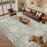 Soalmost tapis face avant vert marron apport esthétique et confort