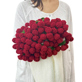 SoffMoiis vue devant montrant bouquet de roses 3D et confort décoratif
