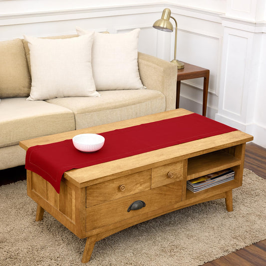Solino Home chemin de table face avant rouge apporte élégance instantanée