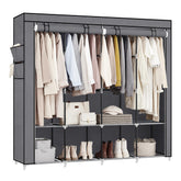 SONGMICS armoire portable vue frontale montrant capacité et housse protectrice