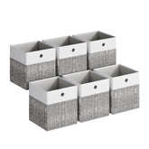 SONGMICS cube devant montrant design lin et rangement soigné