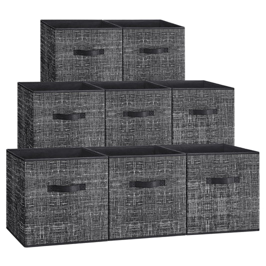 SONGMICS cube de rangement face avant montrant un rangement net et esthétique