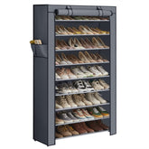 SONGMICS armoire ouverte montrant rangement dense et gain d'espace