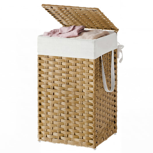 SONGMICS HOME vue avant avec couvercle fermé pour rangement discret