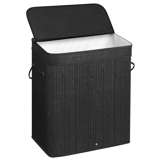 SONGMICS panier devant avec couvercle pour ranger le linge proprement