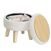 SONGMICS pouf face montrant design compact et polyvalence