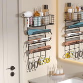 Sonyabecca support mural vue avant pour organiser sèche-cheveux et outils, gain d'espace