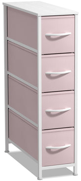 Sorbus commode rose face complète, rangement compact et esthétique