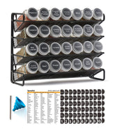 SpaceAid ensemble complet 4 niveaux avec 28 bocaux pour organisation pratique