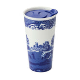 Spode mug face montrant le motif Blue Italian et élégance durable