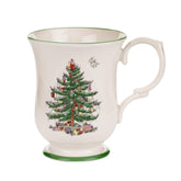 Spode mug face avant montrant motif sapin et élégance pour table