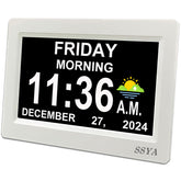 SSYA horloge devant packaging montrant lisibilité