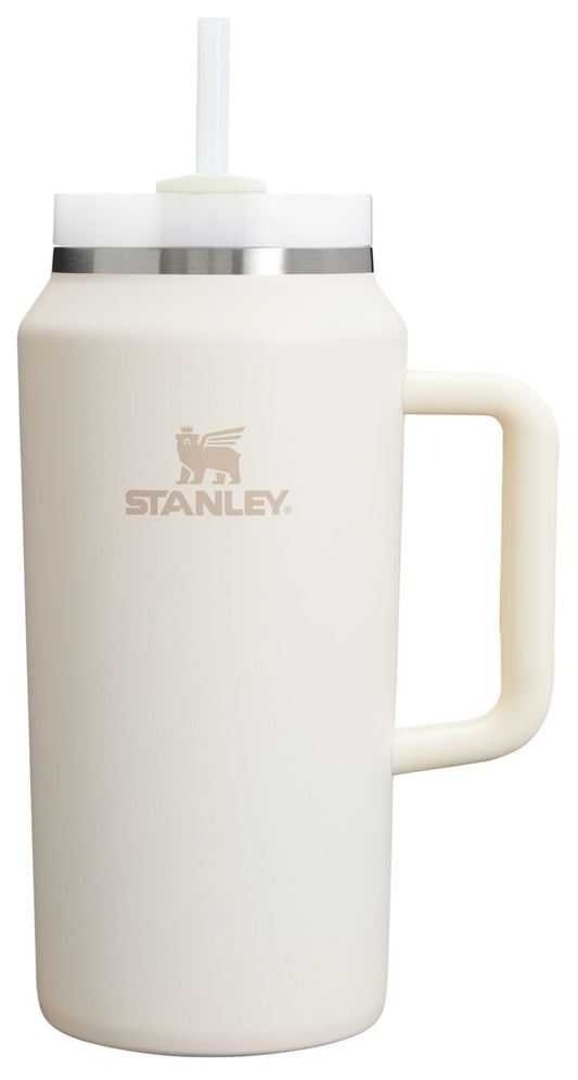 STANLEY Quencher face avant montrant couleur crème et capacité 64 oz, hydratation prolongée