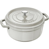 Staub cocotte White Truffle face avant beau fini et service élégant