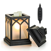 Staymoment lampion noir en vue frontale, design élégant et fonction parfumante