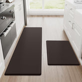 StepRite vue avant du tapis en chocolat montrant le design et l'ampleur pour confort