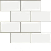 STICKGOO face avant de 10 feuilles montrant design métro blanc et rendu propre