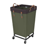 StorageWorks vue avant du panier à linge montrant la grande capacité et organisation facile