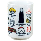スタジオジブリ tasse en porcelaine vue de face montrant les motifs Spirited Away et l'élégance