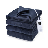 Sunbeam couverture vue de face indigo offrant chaleur confortable
