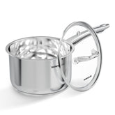 Sunhouse casserole face avant montrant fini inox durable et design moderne