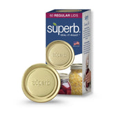 Superb Sealing Solutions vue avant des couvercles en lot montrant emballage pratique